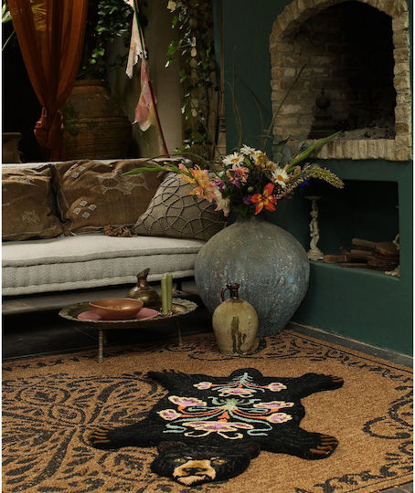 DOING GOODS Handmade Kids Rug Negru 143x97cm Thickness 20mm