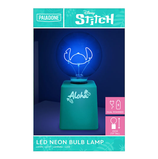 Paladone Led Παιδικό Διακοσμητικό Φωτιστικό Stitch Μπλε