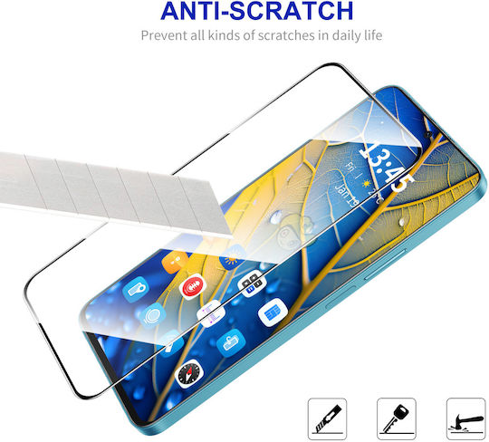 Enkay Easy Installation Full Glue Tempered Glass Compatible with OnePlus Nord CE5 5G Black