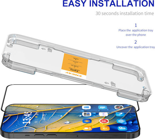 Enkay Easy Installation Full Glue Tempered Glass Honor 400 5g Black