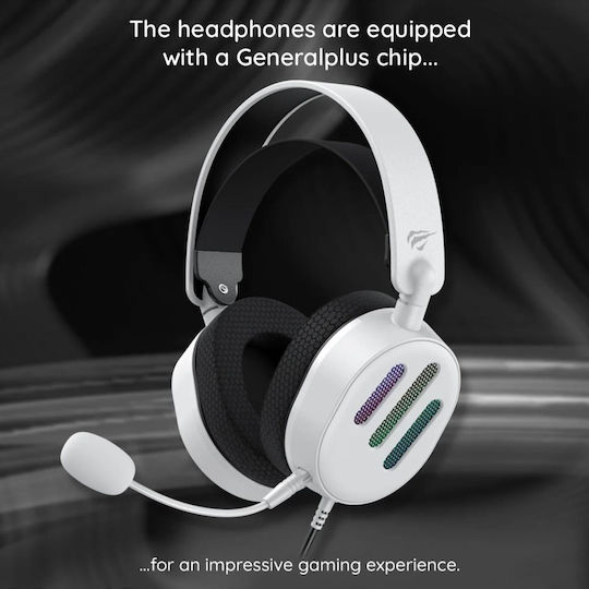 Havit H2038U Über Ohr Gaming-Headset mit Verbindung USB Schwarz
