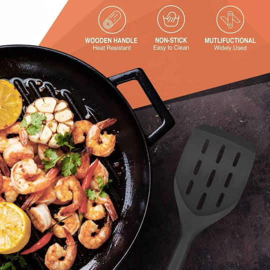 Uncle George Spatula Slotted Silicone 33.5cm