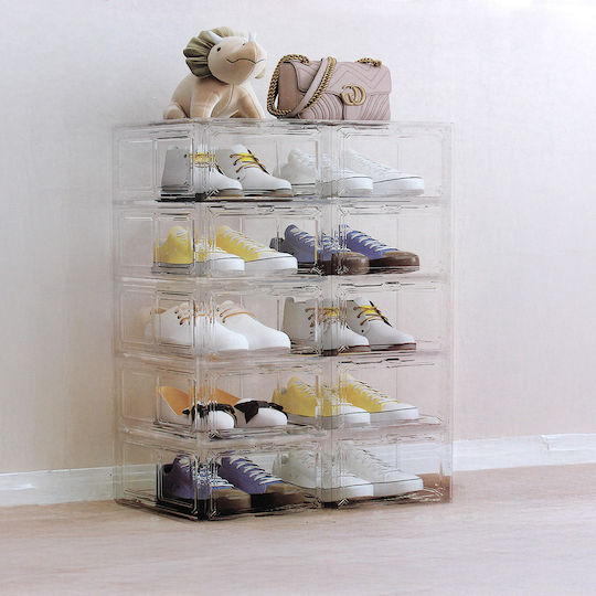 Keskor Plastic Storage Case for Shoes 27x34.5x19cm 2pcs