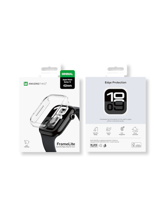AmazingThing Πλαστική Θήκη σε Διάφανο χρώμα για Apple Watch 42mm