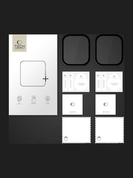 Glass Flex+ Full Face Tempered Glass for the Apple Watch 10 2pcs