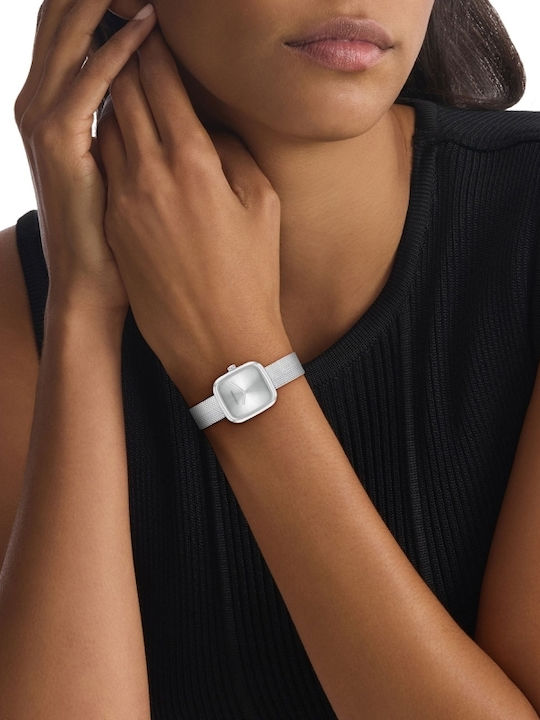 Calvin Klein Adore Women's Watch 26.7mm Chronograph Battery with Silver Metal Bracelet