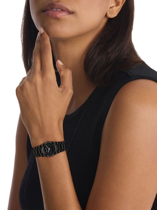 Calvin Klein Unite Ceas de Damă cu Negru Brățară Metalică
