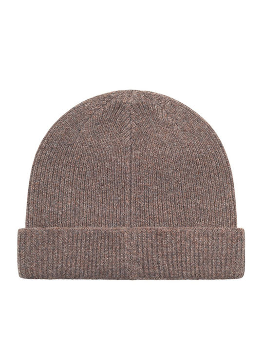 Beanie Männer Beanie Gestrickt in Beige Farbe