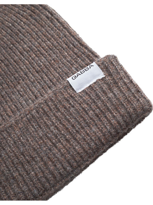 Beanie Männer Beanie Gestrickt in Beige Farbe