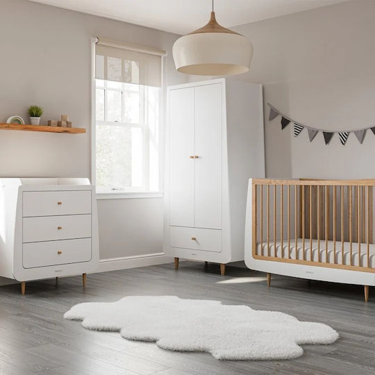Snuz Polymorphische Babybett Skandi Beige mit Matratze