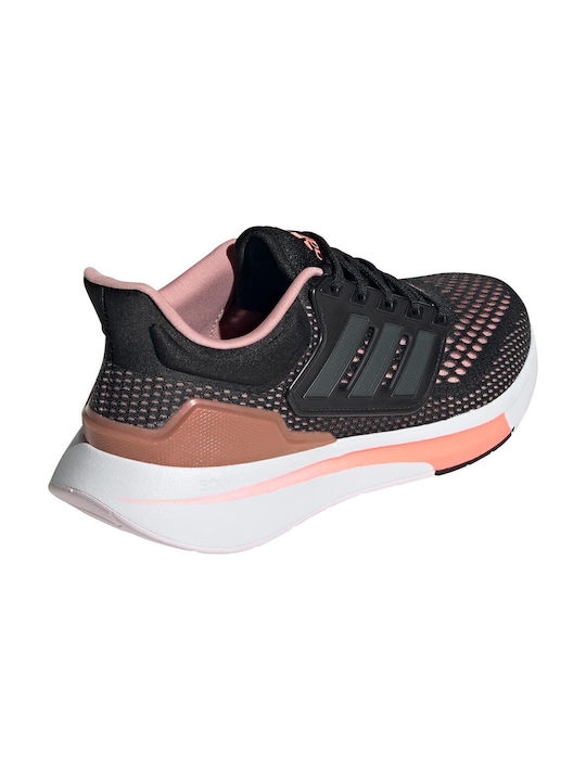 EQ21 Run Sport Shoes Running Core Black / Grey Six / Wonder Mauve