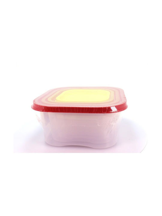 Sterk Lunchbox Kunststoff Rosa 4Stück