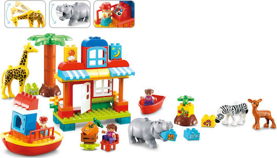 Snainter Building Blocks Zoo For 3+ Years 77 Pieces