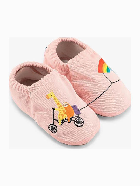Kids Slippers Pink Kite Bike