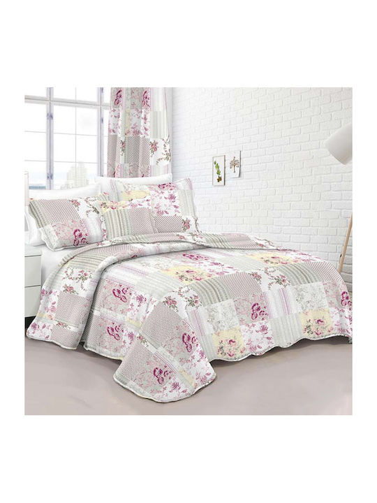 Dimcol 202 Σετ Κουβερλί Μονό Microfiber Εμπριμέ 160x220cm 2τμχ