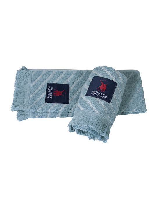 Greenwich Polo Club Essential 2693 Towel from 100% Cotton Blue 40x60cm 2pcs