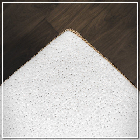 Como felt & wadding producers Mattress Topper Double Memory Foam with Bamboo Fibers , Removable Cover & Elastic Straps 150x200x4cm