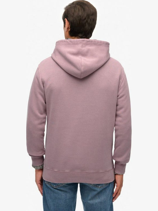 Sweatshirt with Hood Purple