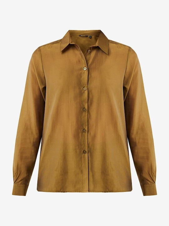 Women's Long Sleeve Shirt Woods Green, Green