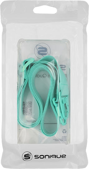 Silicone Case Strap Sonique Armor Clear Huawei P20 Pro Light Blue