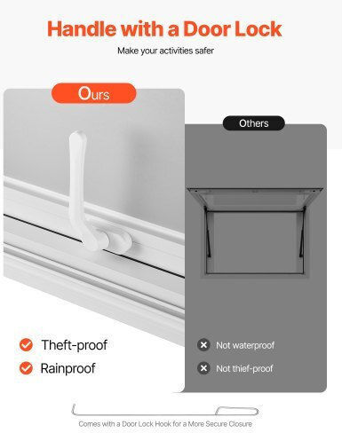 Vevor 152x92 Cm Verkaufsstand Bedienfenster Food Truck Service Markise