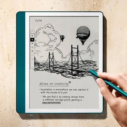 Amazon Kindle Scribe (2024) 10.2" (64GB) with Premium Pen Metallic Jade