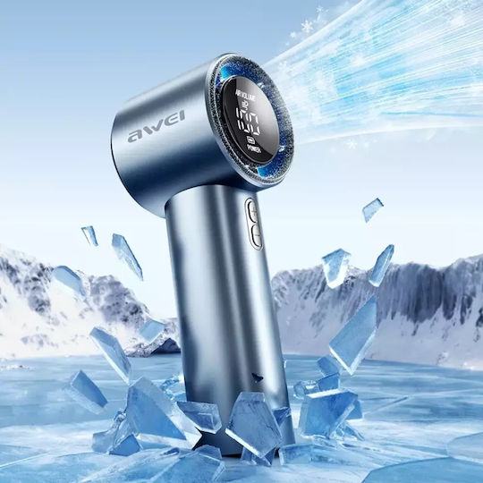 Awei Ventilator De Mână USB Fără Lamele Albastru