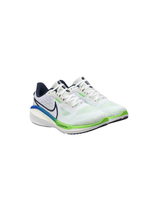 Vomero 17 Männliche Sportschuhe Laufen Weiße / Platin Tint / Renn Blau / Donner Blau