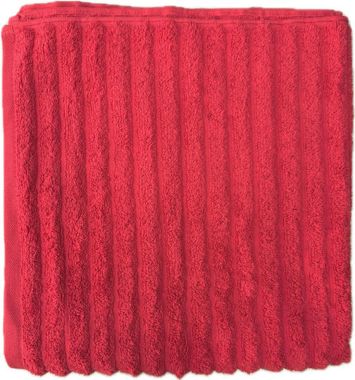 Prosop de corp 70x140cm. Roșu Greutate 560gr/m²