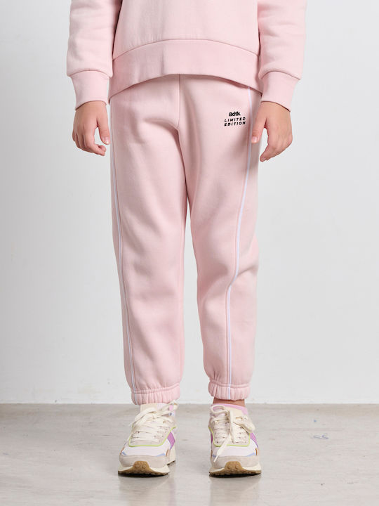 Kids Sweatpants Set Pink 2pcs