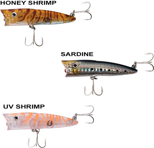 Ryuji Nălucă Artificială Popper 7buc/8.5gr Olive Shrimp
