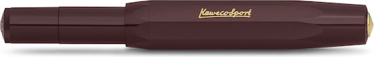 Kaweco Classic Sport Fountain Pen Burgundy Made of Plastic with Burgundy Ink