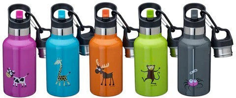 Carl Oscar Sticlă Pentru Copii Termos Oțel Inoxidabil Antivărsare Gri 350ml
