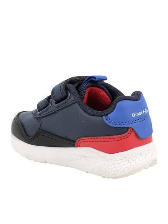 Παιδικά Sneakers Ανατομικά με Σκρατς & Φωτάκια Πολύχρωμα