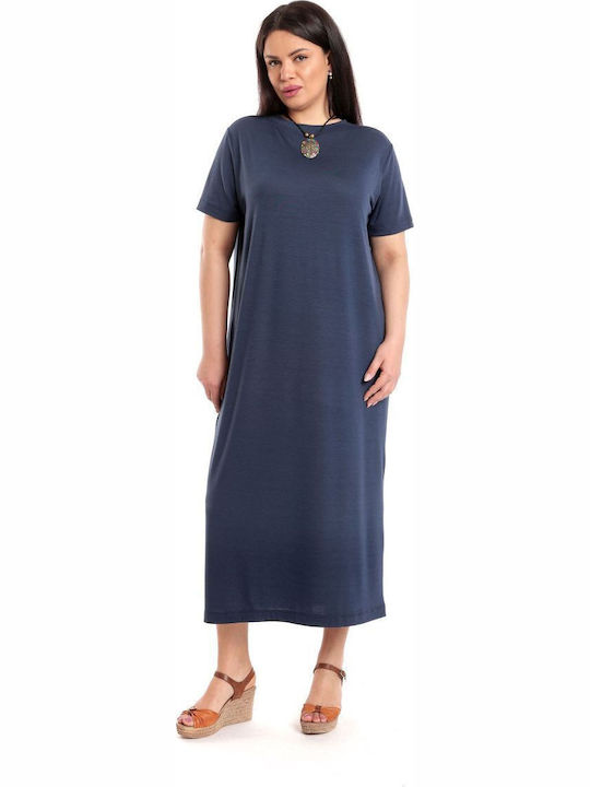 Summer Midi Dress Dark Navy