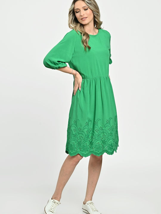 Rochie De Vară Pentru Femei Midi Verde