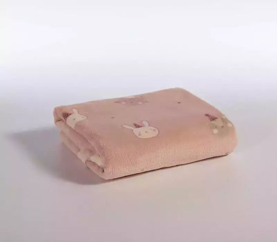 Nef-Nef Homeware Κουβέρτα Κούνιας Special Party Fleece Ροζ 110x150εκ.