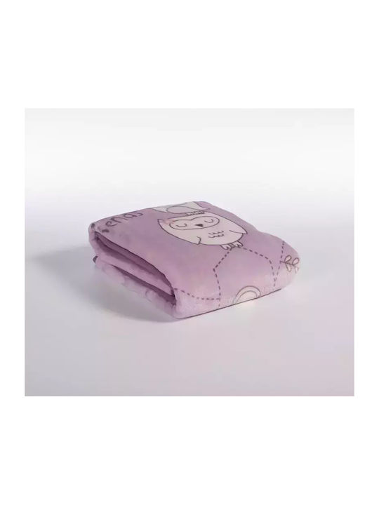 Nef-Nef Homeware Одеяло Детско легло Best Friends Велур Лилав 100x140см.