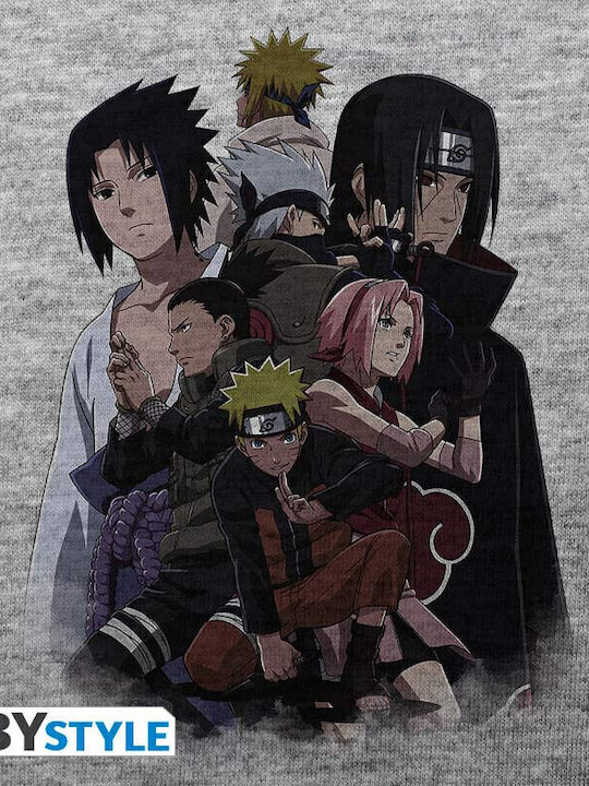 Naruto Shippuden Unisex Sport Grey Tshirt Abytex355