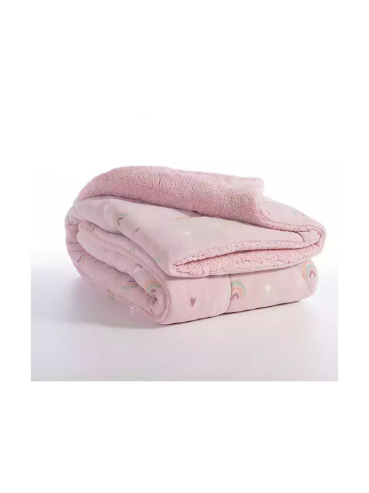 Nef-Nef Homeware Kids Duvet Cover Single Unicorns Style Lilac 160x220cm