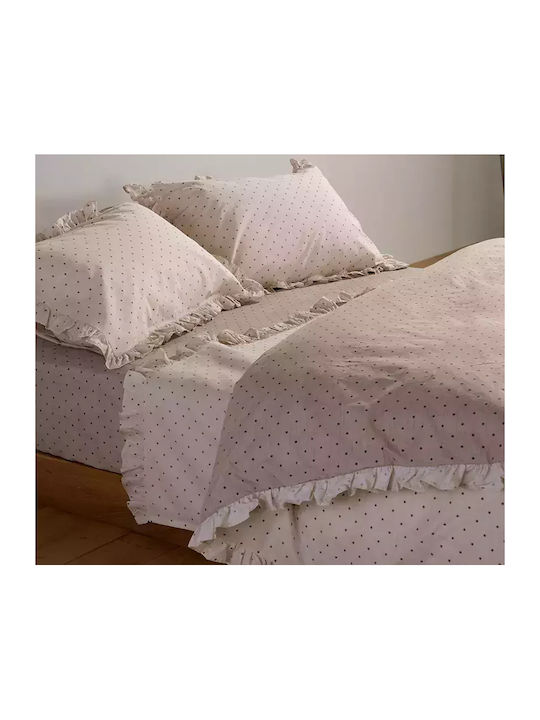 Nef-Nef Homeware Сет Чаршафи 280x270см. Piombino Бежов 4бр