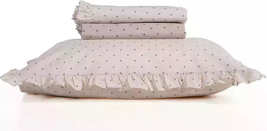 Nef-Nef Homeware Set Cearșafuri King Size 280x270cm. Piombino Bej 4buc