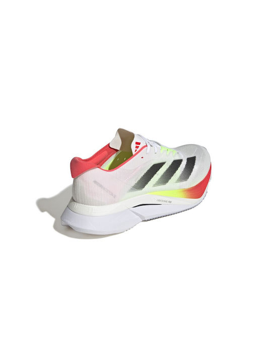Adizero Boston Sport Shoes Running Ftwr White / Core Black / Lucid Red