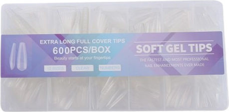Sfaturi pentru unghii Transparente 600buc t02116631-4
