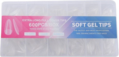 Sfaturi pentru unghii Transparente 600buc t02116631-4