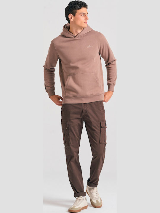 Sweatshirt with Hood Brown