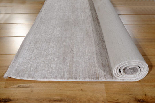 Tzikas Carpets 64232 Handgefertigt Teppich Rechteckig Synthetisch,Polyester/Cotton/Leather mit Fransen Beige