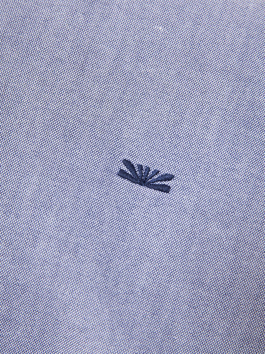 Long-sleeved Cotton Shirt Purple