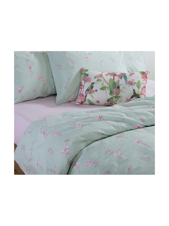 Nef-Nef Homeware Irida Kissenbezug mit Umschlagumschlag Pink 52x72cm.