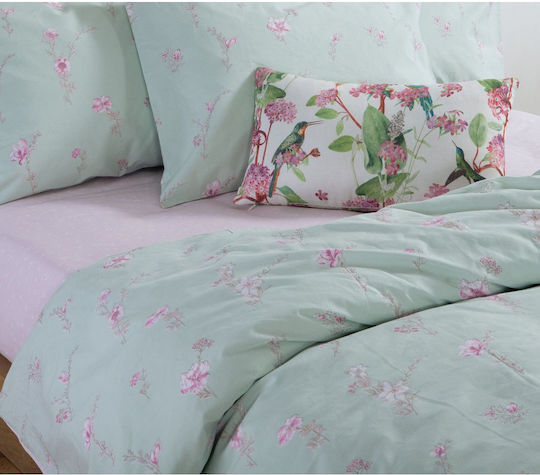 Nef-Nef Homeware Irida Pillowcase with Envelope Cover Pink 52x72cm.